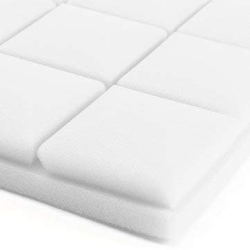 TuToy 4Pcs 50X50X5Cm Akustikschaum Wedge Panel Schallabsorption Fliesen - Weiß