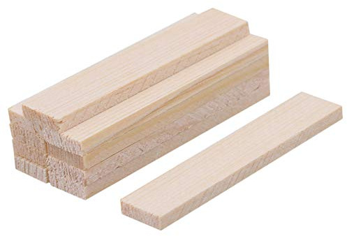 Bambus-Holzstäbchen, quadratisch, glatt, Modelldekoration, Basteln, für Modellherstellung, 50 mm, 10 Stück