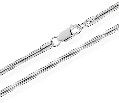 NKlaus Schlangenkette 925er Sterlingsilber 45cm, 4,0mm breit, 24g 1 Stück
