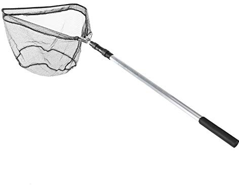 Folding Fishing Landing Net with Handle, 2.1M Folding Landing Nets for Fishing,Long Handle Fishing Nets for Ponds