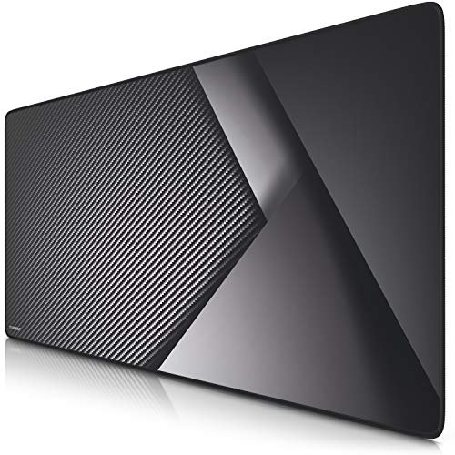 TITANWOLF - XXL Speed Gaming Mauspad Titanwolf 900x400mm, XXL Mousepad, Tischunterlage Large Size Groß, verbessert Präzision und Geschwindigkeit, abwaschbar - für Microsoft Logitech Maus und Tastatur