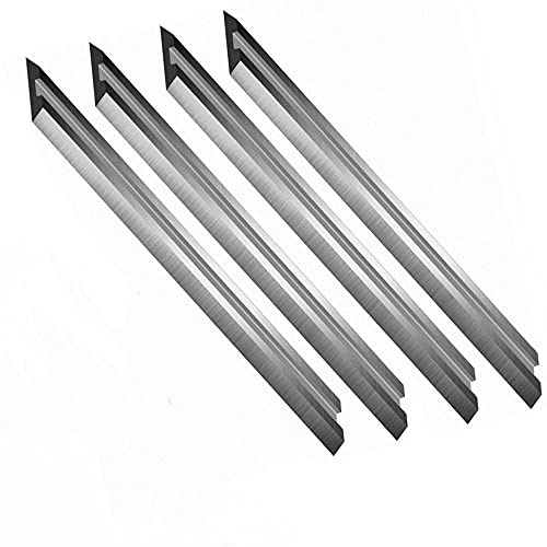 Cuchilla de cepillado 4x Cuchilla reversible de 102 mm para AEG ATLAS-COPCO EH102 HB750 HBE800 Cuchilla de cepillado de madera de carburo, como se muestra