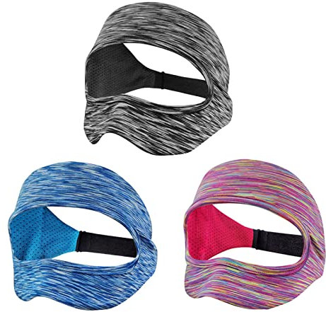 Growalleter VR Eye Mask Cover for PSVR2 Headset,Adjustable Washable Swat Band for PSVR2 Headset (3 PIECES)