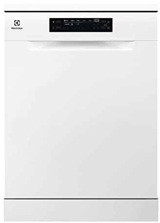 Electrolux ESS47420SW Lavavajillas de 60 cm, 13 cubiertos, Sistema AirDry, Programa Auto de 30 min, Display XL, Función Extrahigiene, Brazo Aspersor Satélite, Softspikes, 44 dB(A), Blanco, Clase C