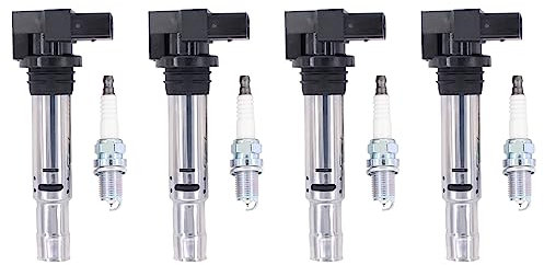 Zündspule Zündkerze für A1 8X A2 A3 8P Golf 4 5 Plus Golf 6 Pa-ssat B6 B7 Polo Scirocco Shar-an Ti-guan Tour-an Caddy Bo-ra Je-tta Lupo New Beetle Leon Altea Cordoba Ibiza Toledo Oc-tavia Fabia Superb