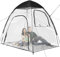 Klares Zelt Campingzelte, Kältebeständiges transparentes PVC Campingzelt, PVC Überdachung Pavillon Zelt für 1/2 Personen für Garten, Hinterhof, Rasen (A)