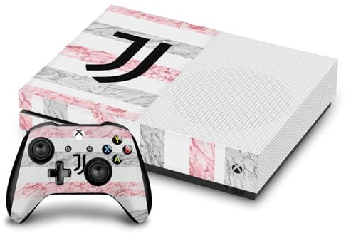 Head Case Designs Offizielle Juventus Football Club Away 2023/24 Match Kit Vinyl Haut Gaming Aufkleber Abziehbild Abdeckung kompatibel mit Xbox One S Console and Controller Bundle