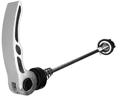 cyclingcolors 1x Cierre Rápido Bicicleta 100mm Delantera Mecanismo de Apertura Liberación Rápida Rueda De Montaña Carretera, Plata