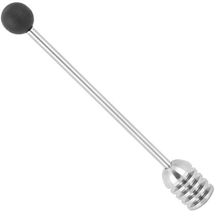 Stainless Steel Honey Dipper, Silver Honey Spoon Stirrer, Honey and Syrup Dispenser Stick for Honey Pot Jar Containers
