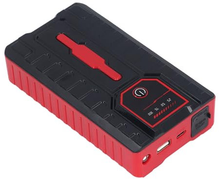 Démarreur de Saut de Voiture Portable, Démarreur de Saut de Batterie 20 000 MAh 1000 A, Démarreur de Saut Portable 12 V pour Gaz 7 L et 5,5 L, avec Lampe de Poche LED