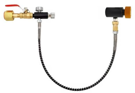 Sodas Machine CO2 Cylinder Refill Adapter Hose Sodas Maker CO2 Canister Refill Station for M11x1 Valves Nitrous Tanks