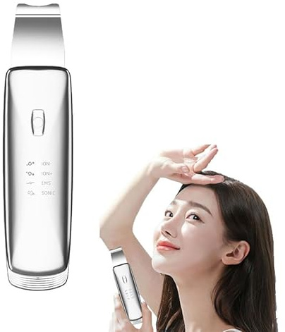 Ultrasonic Skin Scrubber Face Spatula - Skin Spatula Pore Cleaner - Blackhead Remover Pore Cleaner,Skin Dirt Blackhead Remover Tools for Facial Deep Cleansing - 4 Modes