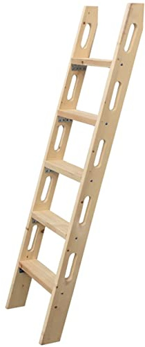 Escalera de madera para litera de 39 pulgadas, resistente, universal, para casa rodante, dormitorio, piezas interiores para camas individuales de 100 cm de longitud