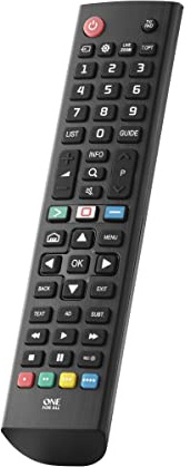 One For All Telecomando di ricambio per TV LG, funziona con tutti i televisori LG, funzione di apprendimento URC4911 (rinnovato)
