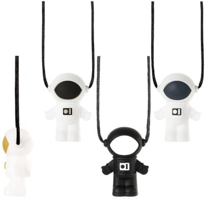 RUIOMII 4 Stück Kaukette für Kinder ADHS, Astronauten Beißkette, Hilfsmittel, Stillkette