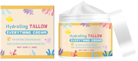 Crème de soin pour le corps et le visage pour bébé - Cosmétique naturelle - Crème pour le visage / la peau pour le soin de la peau sèche - Crème hydratante pour bébés et enfants (1)