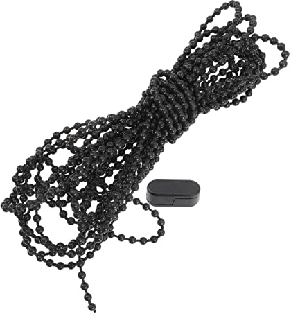 UKCOCO Catena a Palline per Tende a Rullo in Plastica Pom 10 Metri Regolabile con Fibbia Ricambio per Catena di Trazione per Tende Oscuranti e Ventilatori a Soffitto Set 2 Pezzi