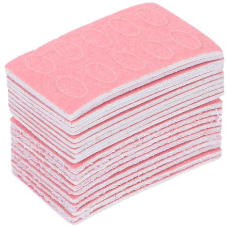 minkissy Juego de 200 Unidades de Papel de Lija Rosa para Empujadores de Cutículas, Ligero y Resistente, Adecuado para Manicura en Casa y Cuidado de Uñas Profesional