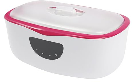 4000ml Paraffinwachs-Badmaschin mit LED-Touchscreen 230W,2 -modus Professionelles Paraffinbad für Hände und Füße Paraffinbadmaschine für Feuchtigkeit, Reha, Pflege (Rot, 2400 ml)