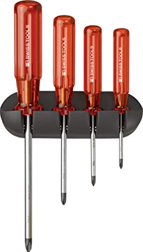 PB Swiss Tools Schraubendreher-Satz 4-teilig PH im Wandhalter Classic