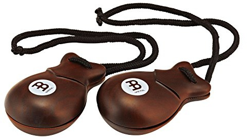 Meinl Percussion Traditional Finger Castanet - Kastagnette mit Fingerschlaufen - Concert - Musikinstrument - Indischer Palisander, Natur (FC2)