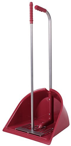 KERBL Mistboy rose (Höhe 75 cm, Mistkratzer für die Reinigung von Pferdeboxen / Transporter / Paddock, Bollensammler, Stallboy) ‎328042