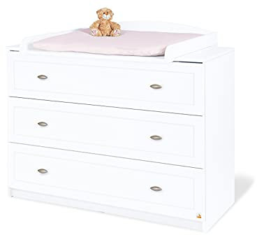 Pinolino 130025B Wickelkommode 'Laura' breit, weiß