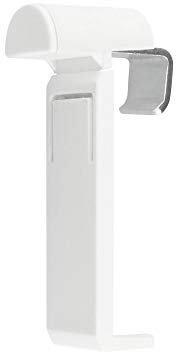 Victoria M. Falzfix Klemmhalter für Plissees zur Montage ohne Bohren in der Glasleiste, 4 Stück, Weiß