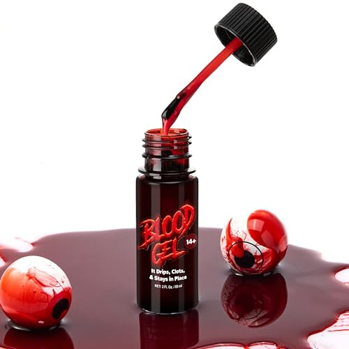 Spooktacular Creations 60ml Fake Halloween Vampir Blut Gel für Halloween Schminke Kunstblut Fakeblut, Zombie, Vampir und Monster Make-up