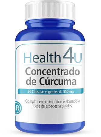 H4U H4U concentrado de cúrcuma 30 cápsulas vegetales de 550 mg 40 g