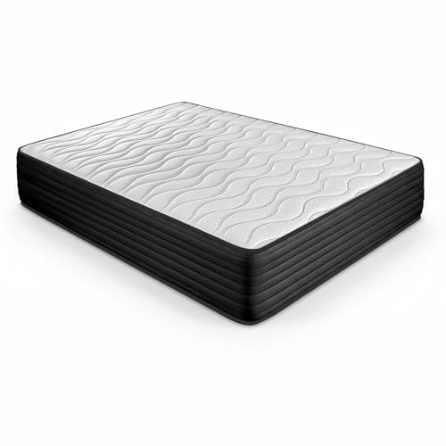 DUÉRMETE ONLINE - Madrass Viscoelastisk Pocket Visco reversibel (vinter-sommar cara) fasthet-medelhög hårdhet, Tjocklek 30cm, Anti-kvalster, Anti-bacerial och allergivänlig, 180x200