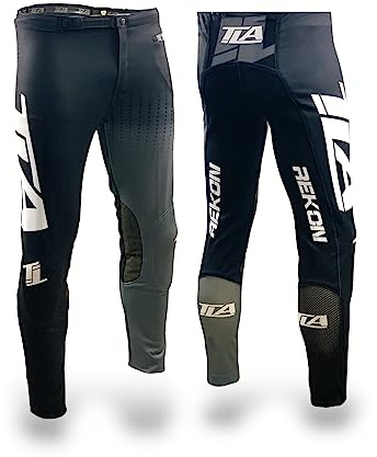 TLA REKON Motorradhose Trial, MTB, BMX, Fahrrad, Knieschützer, CE, leicht, elastisch, Größen bis 4XL, Herren und Damen, Bekleidung, Overall, Offroad-Motorrad