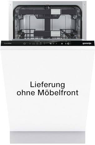 Gorenje GV583C10 Vollintegrierbarer Geschirrspüler, 45cm, 10 Maßgedecker, TotalDry automatische Türöffnung, ExtraHygiene, vollständiger Überlaufschutz, Spültemperatur bis 65°C
