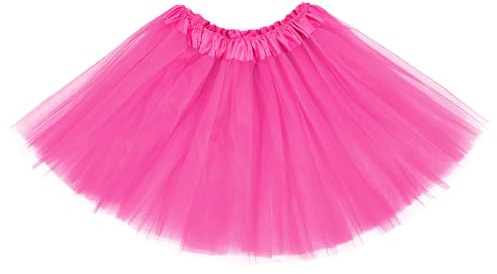 Century Star Hot Pink Tutu for Toddler Girls Tulle Ballet Skirts Princess Tutus for Baby Kids Infant 3 Layers Halloween Christmas Dress up Birthday Party Festival 3-8 Years
