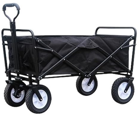 Chariot de Plage Chariot de Jardin Chariot de camping en plein air pour chariot utilitaire pliant avec roues larges tout terrain pour le shopping sportif Chariot de Transport Chariot Pliable(C)