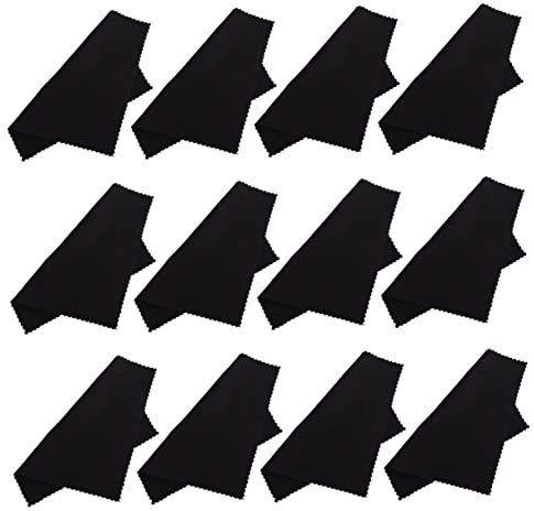 Anneome 100 Stück Mikrofaser Reinigungstücher 13x13cm Linsenputztücher Für Brillen Kamera Schmuck Handy Bildschirme Staub Und Fettabsorbierend Wiederverwendbar