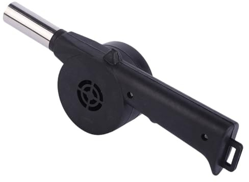 SUPVOX Hand Crank Bbq Fan Manual Air Blower Portable Fire Bellows for Outdoor Cooking Camping Grilling Hiking Picnic