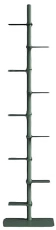 Librería WOLWES de 9 Niveles, Torre Vertical para Espacios Reducidos, Sala de Estar, Dormitorio, Oficina en Casa (Green)