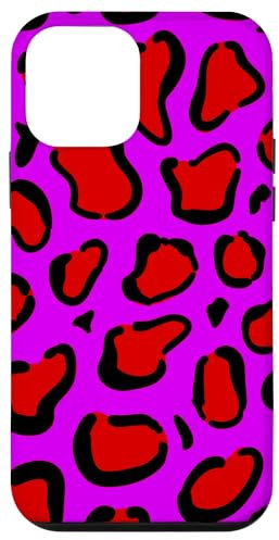 Custodia per iPhone 12 mini Stampa leopardata in rosa neon