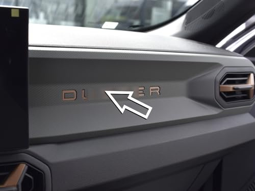 Steel Cover for 2024+ Dacia.Duster III 3 (P1310) | Insert for Letters - Brown Copper Style | 6 Pieces Essential Expression Journey Extreme DUSTER Tuning Accessories