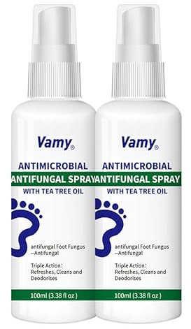 vamy Foot Spray with Tea Tree Oil, Refreshing Foot & Shoe Care Spray