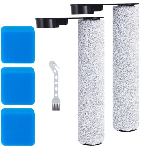 Jegehoyo spazzola Set di accessori per EUREKA NEW430, per JONR ED12 accessori per aspirapolvere a umido e a secco, 2 rulli + 3 filtri HEPA + 1 spazzola per la pulizia