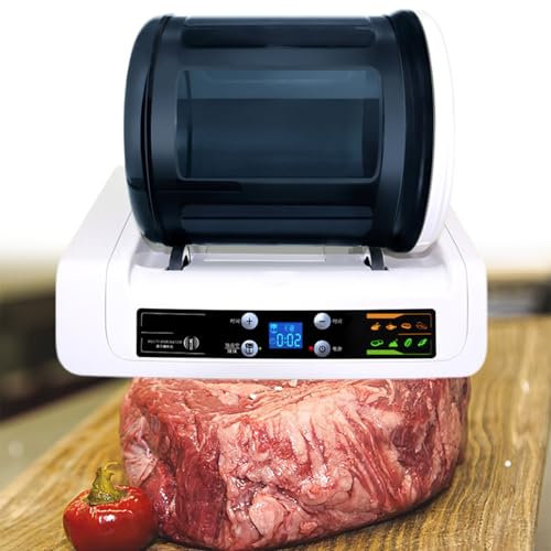 GESAIDES Vacuum Tumbler Marinator, Meat Tumbler Marinator, Meat Tenderizer Machine, Meat Marinade Containers, for Chicken Steak Burger Shop