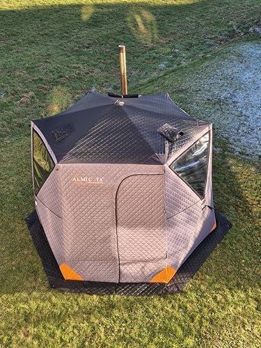 Zeltsauna ALMI-Flex ALMICOTA | robuste Zeltausführung | schönes Design | wasserabweisend | verstärkte Ecken | Schnellaufbau | 3-lagige Stoffkonstruktion