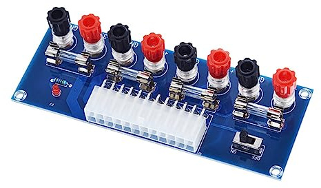 ATX Netzteilplatine für Desktop PC Gehäuse, Blaue PCB Ausführung | Vier Spannungsgruppen, Sicherungsausgang zum Anschluss, Stabile Eigenschaften für Embedded Elektronikprojekte