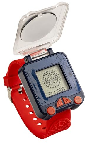 Spiderman SPD4753ARG Lernuhr mit rotem Armband