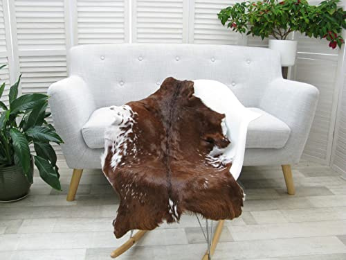 Auténtica alfombra de piel de cabra de Pakistán, alfombra de piel suave y duradera para decoración del hogar, diseño único, perfecto para sala de estar o dormitorio