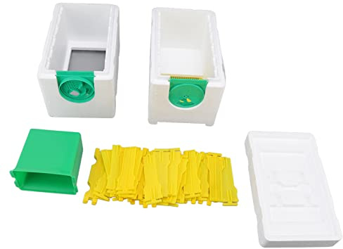 MIMEITOPA per scatola di allevamento di api regine a doppio strato, per alveari con telaio in schiuma, strumenti per apicoltura, attrezzature per apicoltura, sistema di allevamento efficiente, design