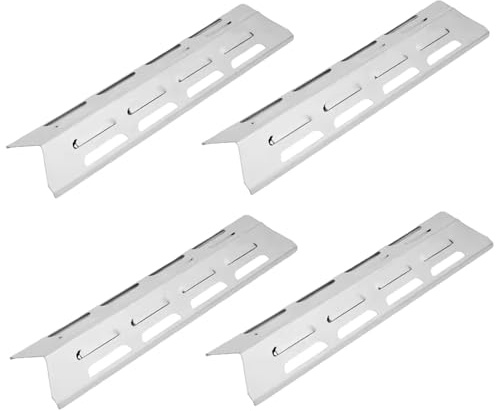 Lawnrden 4 Unids/Set Placas Calefactoras para Parrilla, Placas Calefactoras para Barbacoa de Metal Resistente, Piezas de Repuesto para Barbacoa al Aire Libre |.Escudo de