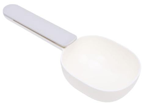 Asixxsix Cuchara para Comida para Mascotas, Taza Medidora de Plástico con de Sellado para Perro, Gato, Conejo, Cuchara Ergonómica Multifuncional de Grado Alimenticio para Alimentos